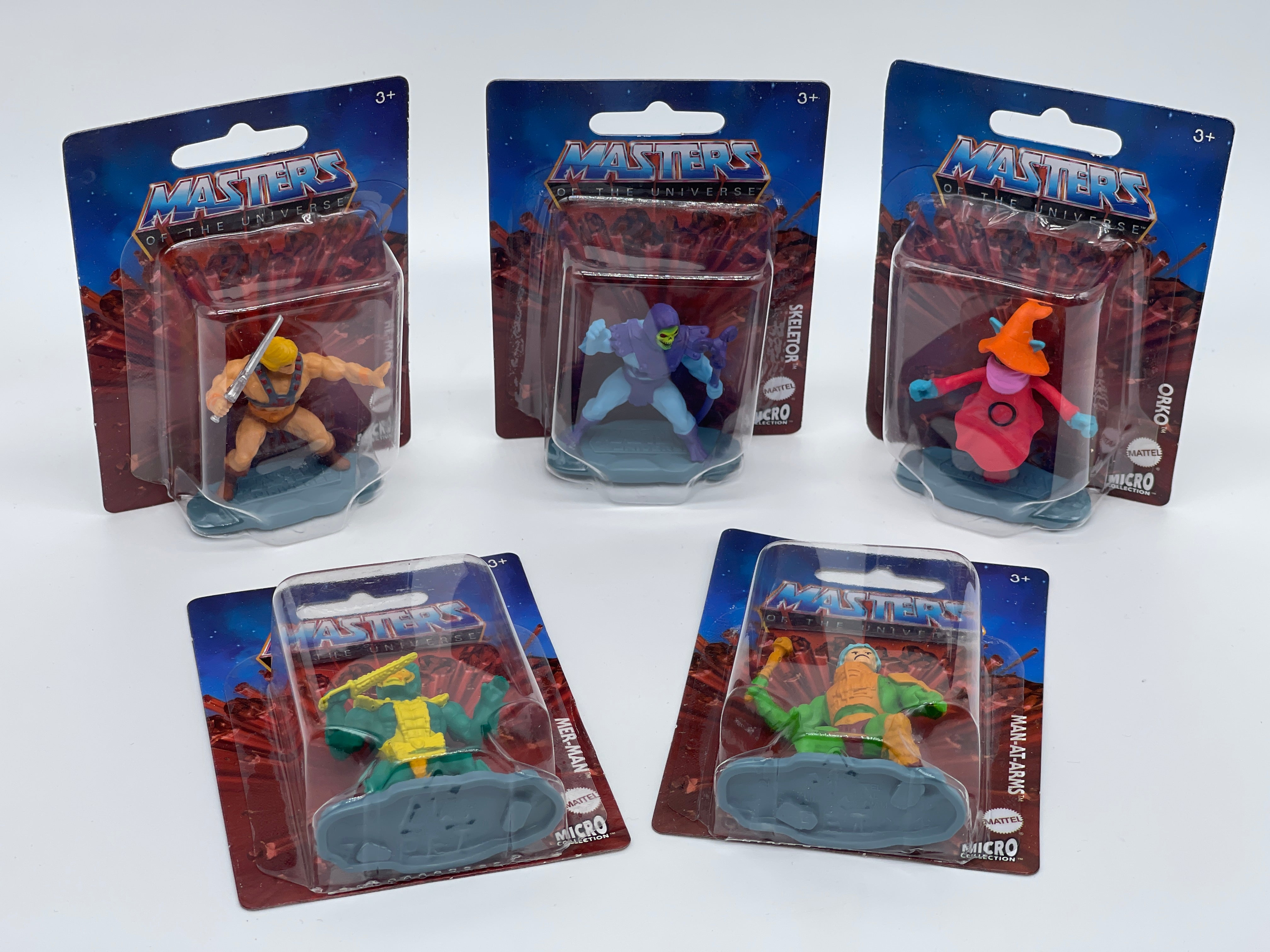 Masters of the Universe Micro Collection He-Man Skeletor Orko Man