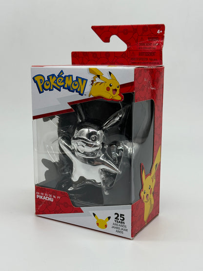 Pokémon "Pikachu" 25 Jahre Jubiläumsfigur Silberoptik Nintendo (Jazwares)