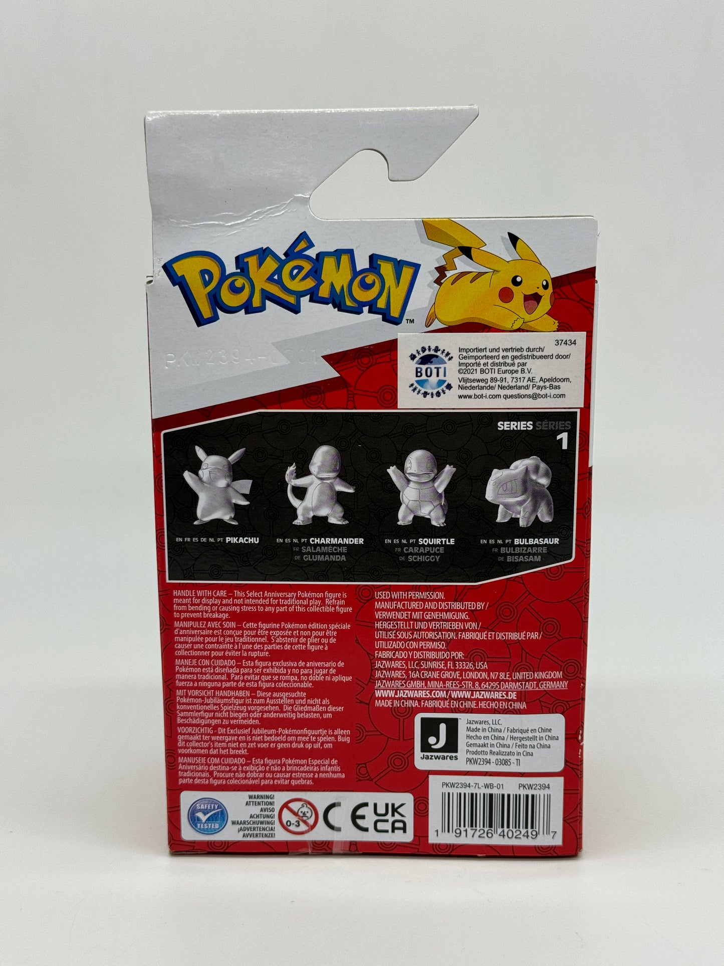 Pokémon "Pikachu" 25 Jahre Jubiläumsfigur Silberoptik Nintendo (Jazwares)