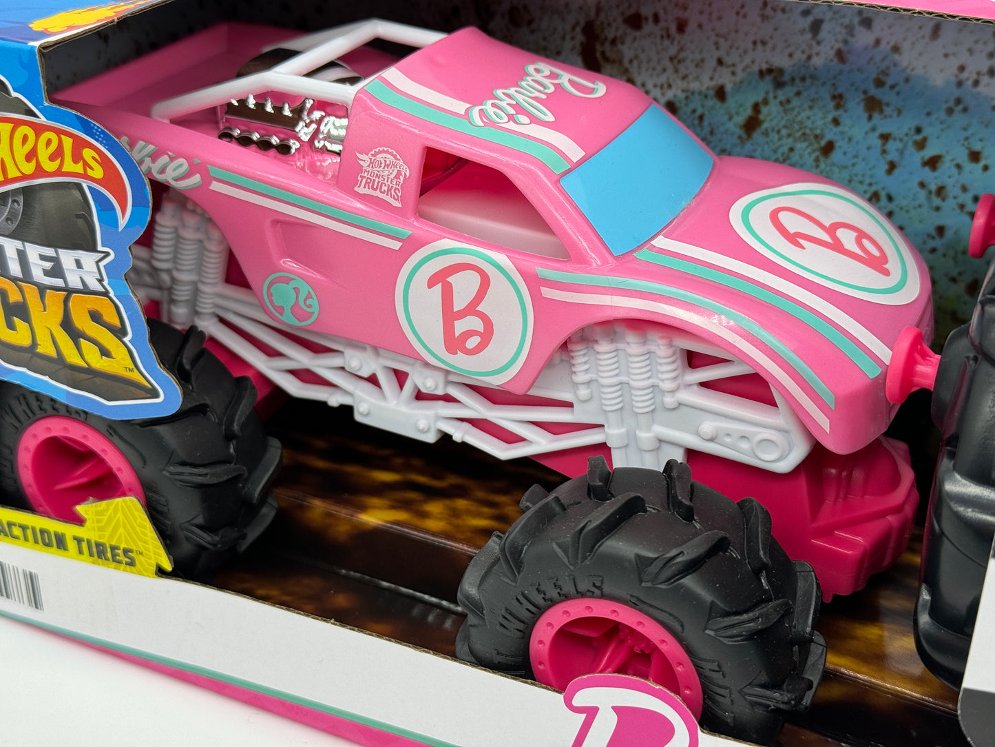 Hot Wheels Monster Trucks "Barbie RC Remote Control" Terrain Action Tires (Mattel)