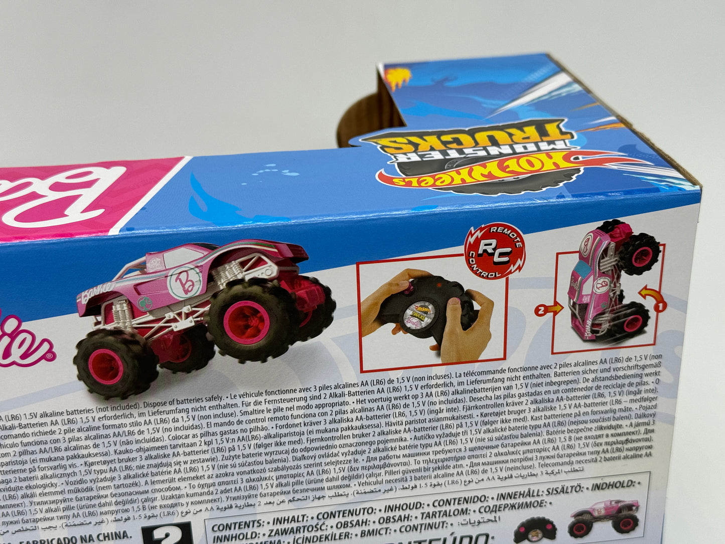 Hot Wheels Monster Trucks "Barbie RC Remote Control" Terrain Action Tires (Mattel)