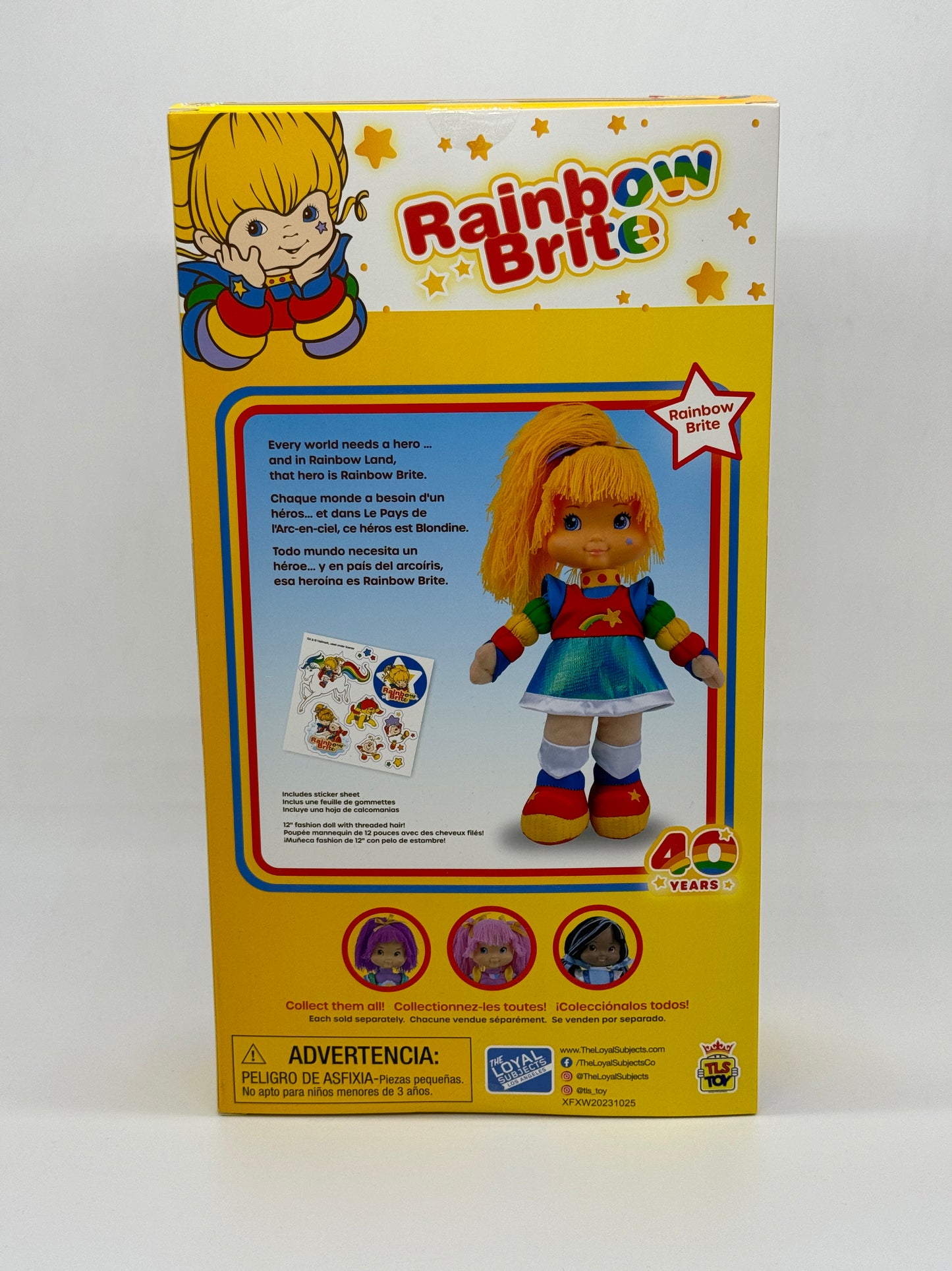 Rainbow Brite "Regina Regenbogen" 40 Jahre Anniversary Puppe US Import (2024)