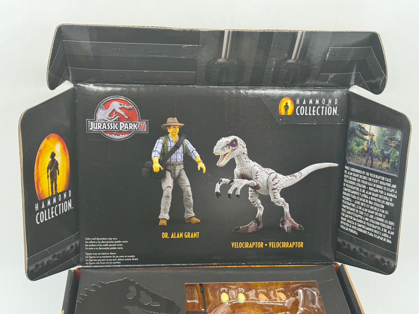 Jurassic Park Hammond Collection "Dr. Alan Grant & Velociraptor" Isla Sorna Encounter