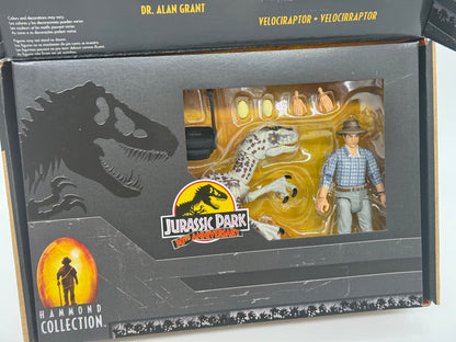 Jurassic Park Hammond Collection "Dr. Alan Grant & Velociraptor" Isla Sorna Encounter