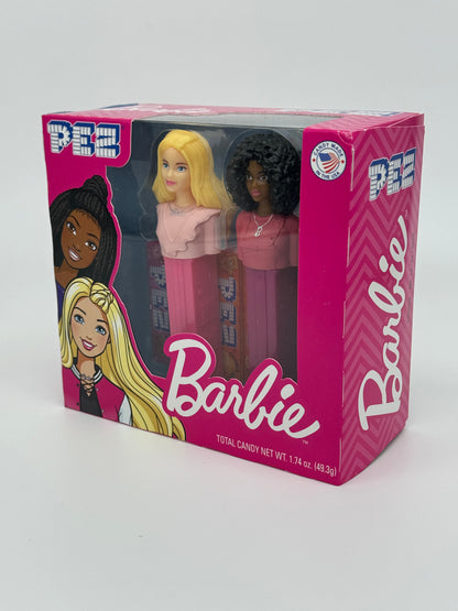 PEZ Barbie Twin Pack "Barbie blondes und schwarzes Haar" mit drei versch. Sorten