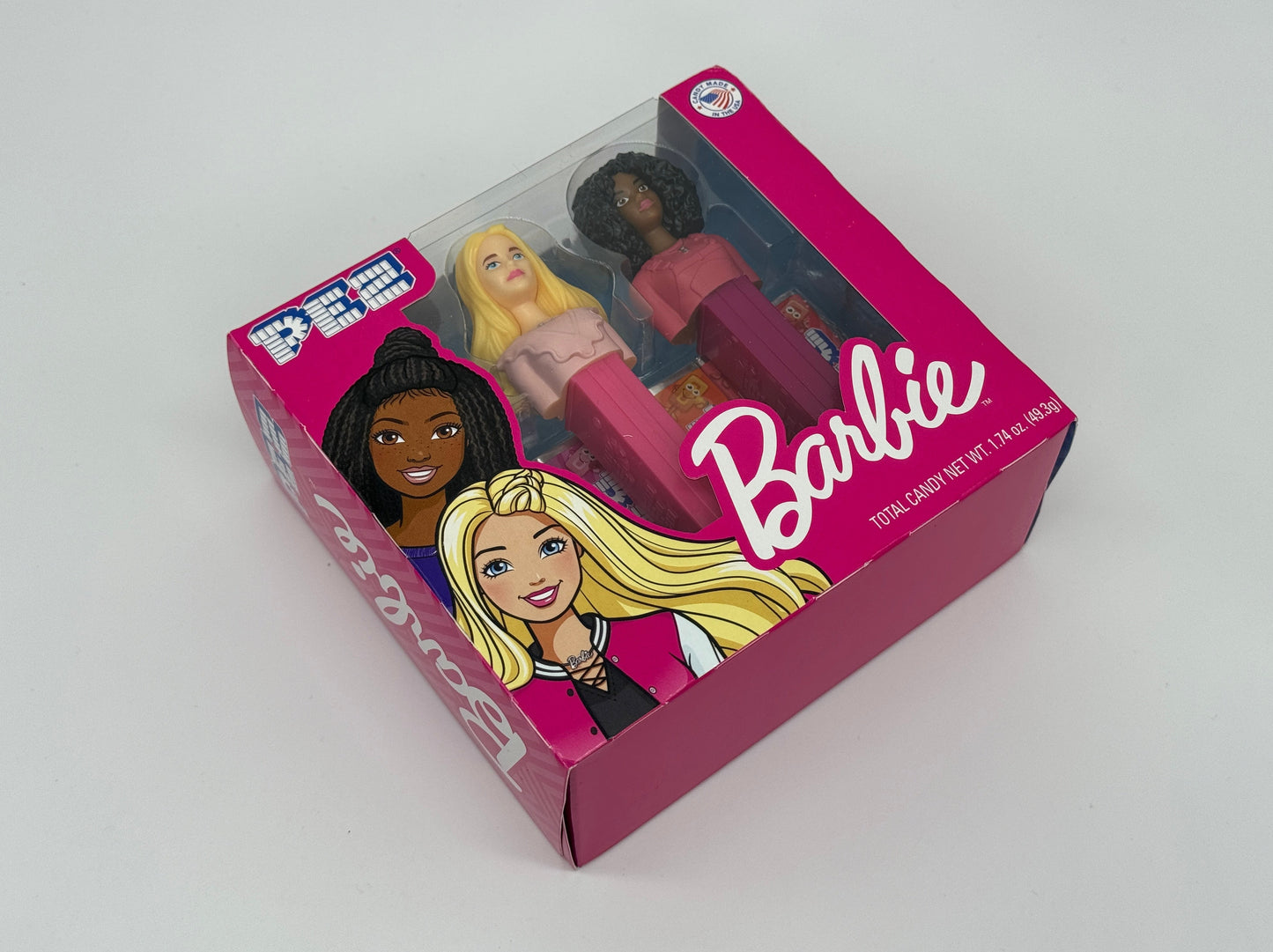 PEZ Barbie Twin Pack "Barbie blondes und schwarzes Haar" mit drei versch. Sorten