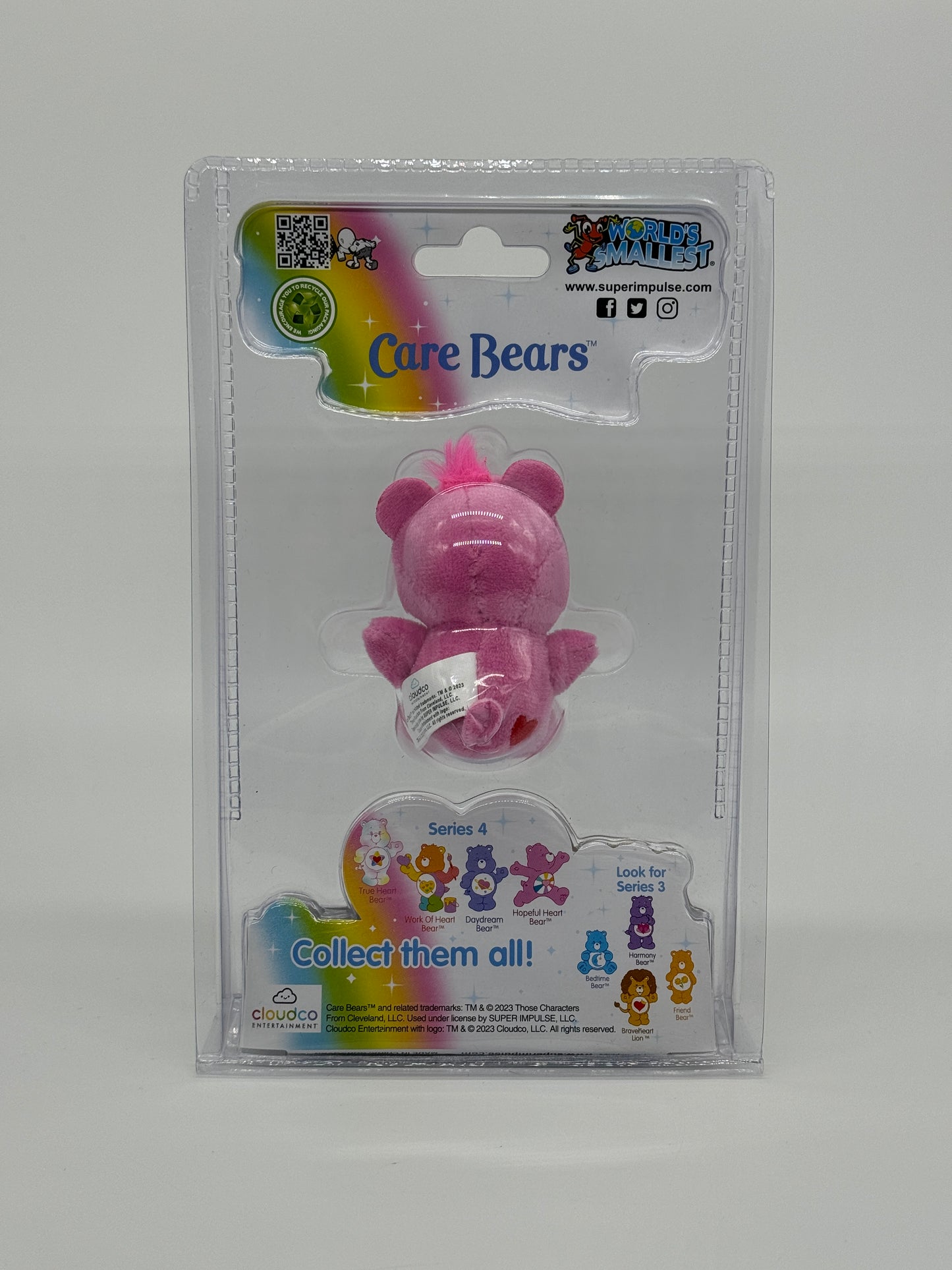 World's Smallest "Hopeful Heart Bear" Care Bears Glücksbärchi Bär Series 4 (2023)