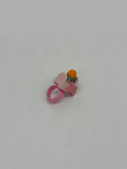 Polly Pocket "Ring Schminktisch" Vintage Figur Bluebird (1989)