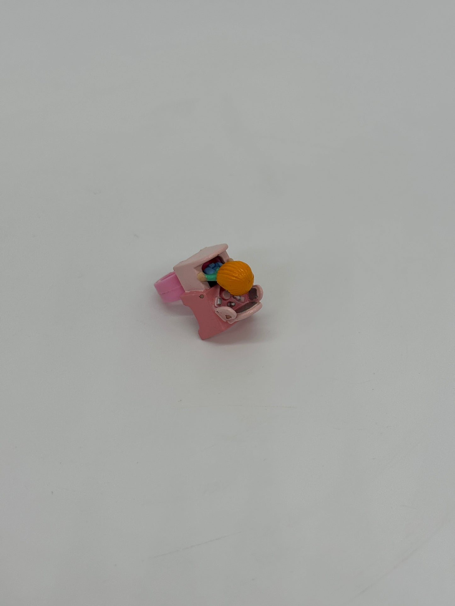 Polly Pocket "Ring Schminktisch" Vintage Figur Bluebird (1989)