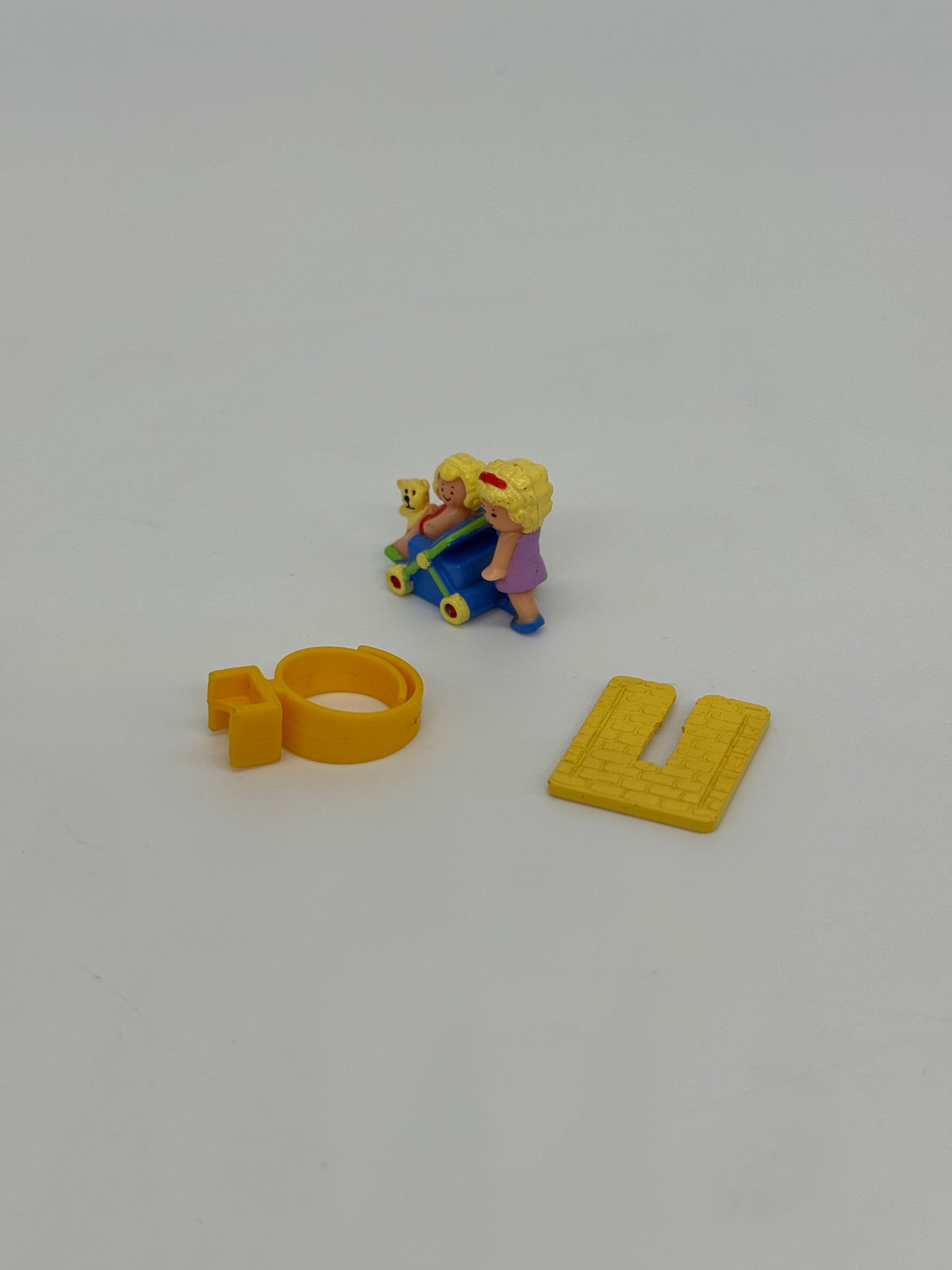 Polly Pocket "Ring Kinderwagen" Vintage Figur Bluebird (1990)