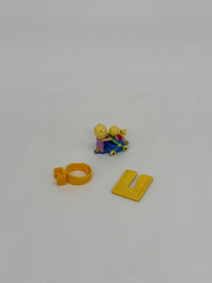 Polly Pocket "Ring Kinderwagen" Vintage Figur Bluebird (1990)