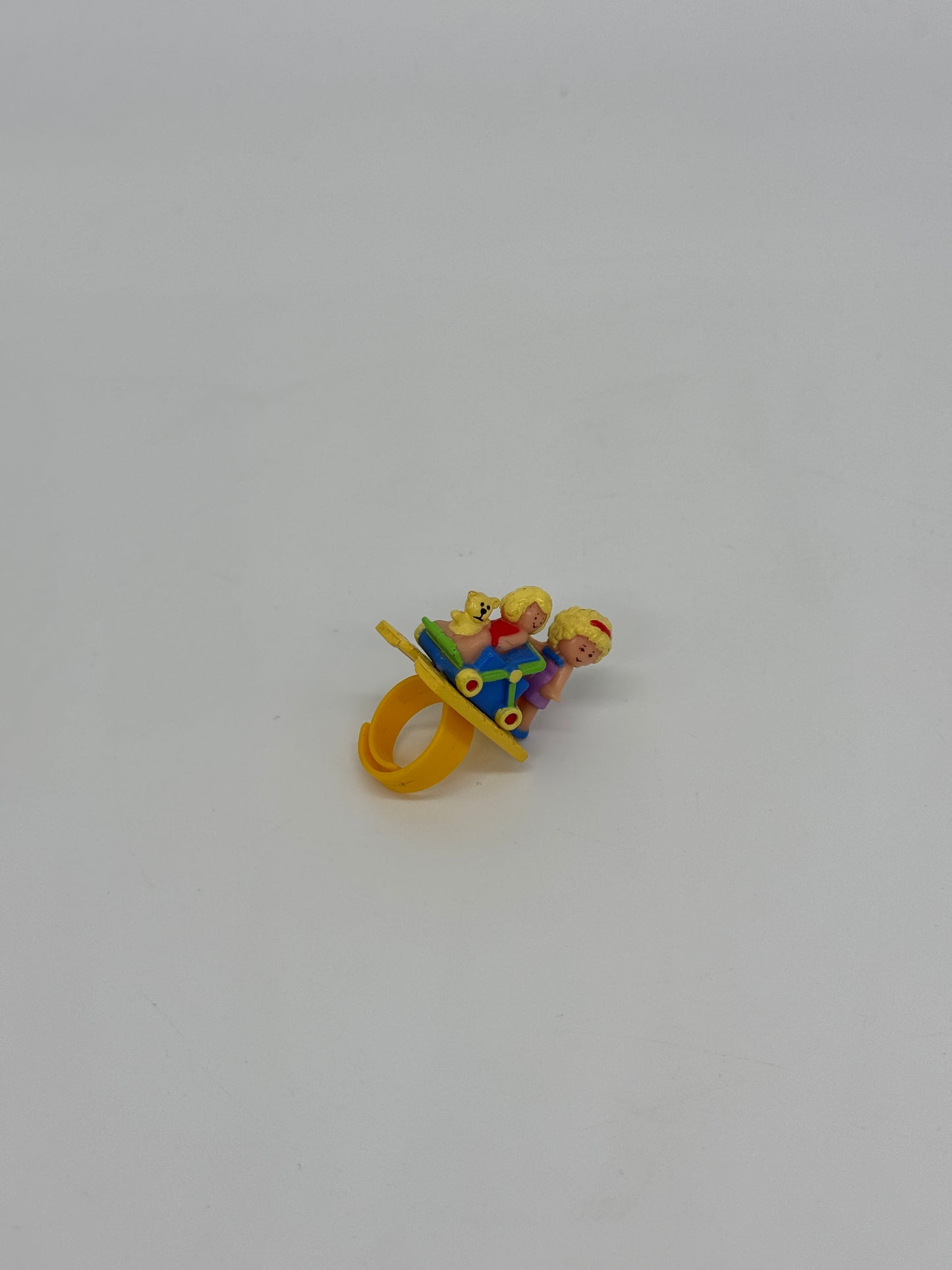 Polly Pocket "Ring Kinderwagen" Vintage Figur Bluebird (1990)