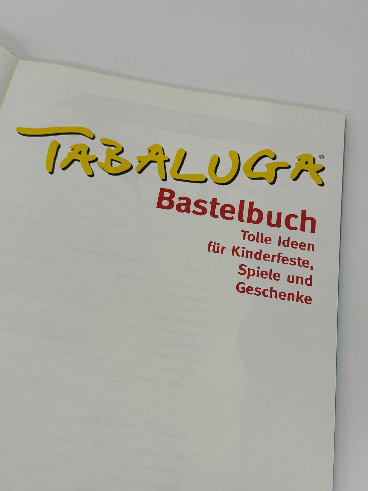 Tabaluga "Bastelbuch" Tolle Ideen für Kinderfeste, Spiele und Geschenke (1998)