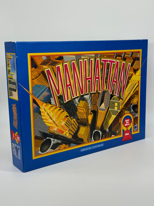 Brettspiel "Manhattan" Spiel des Jahres 1994 Top Zustand Hans im Glück Verlag