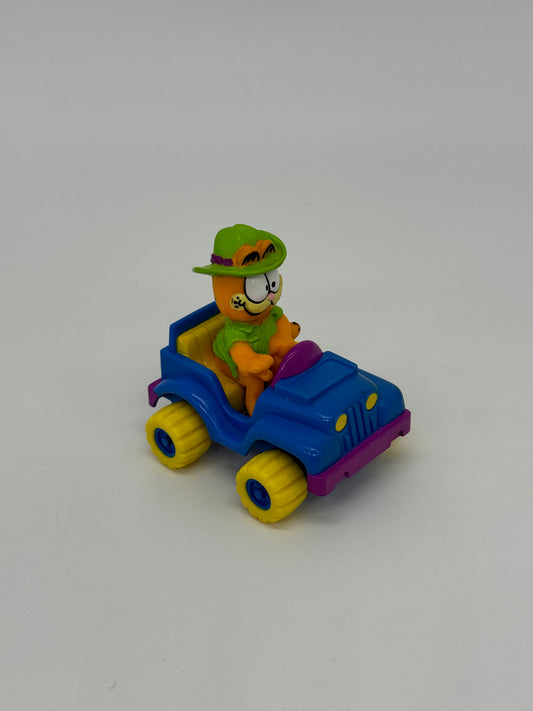 Garfield "Garfield im Auto Jeep" Mc Donalds Happy Meal Juniortüte (1990)