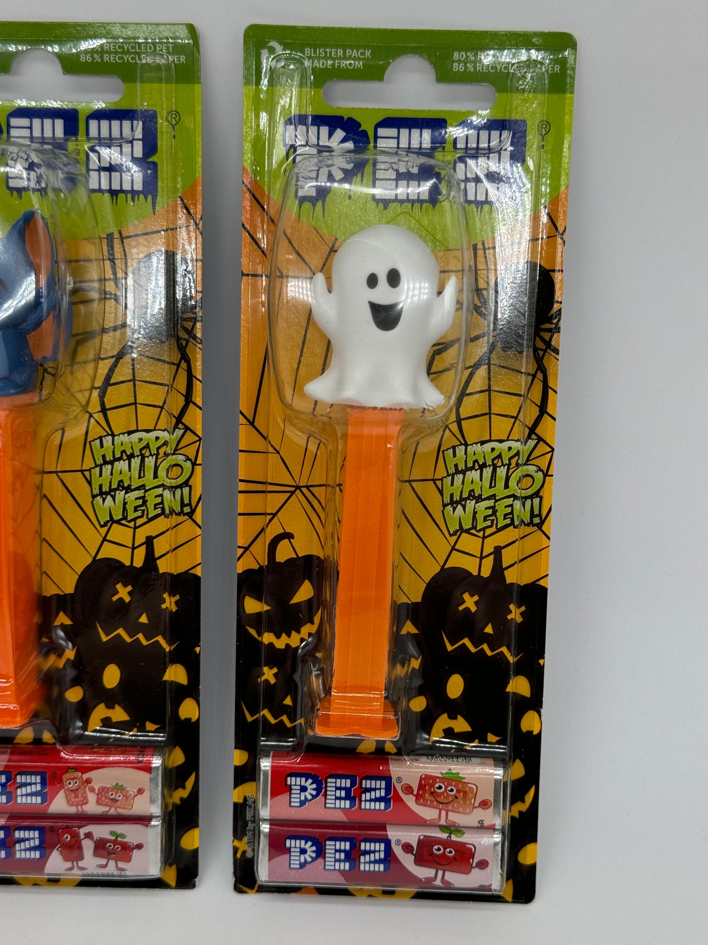 4x PEZ Happy Halloween 2024 "Vampir, Kürbis, Geist, Fledermaus"