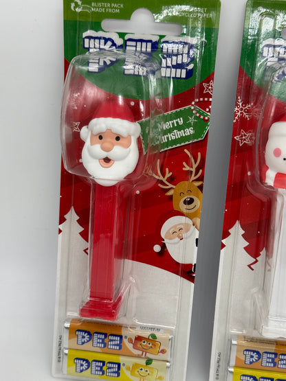 5x PEZ Merry Christmas "Weihnachtsmann, Schneemann, Baum, Rentier, Nussknacker"