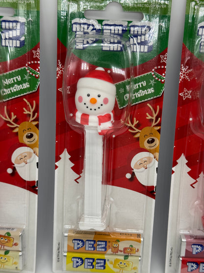 5x PEZ Merry Christmas "Weihnachtsmann, Schneemann, Baum, Rentier, Nussknacker"