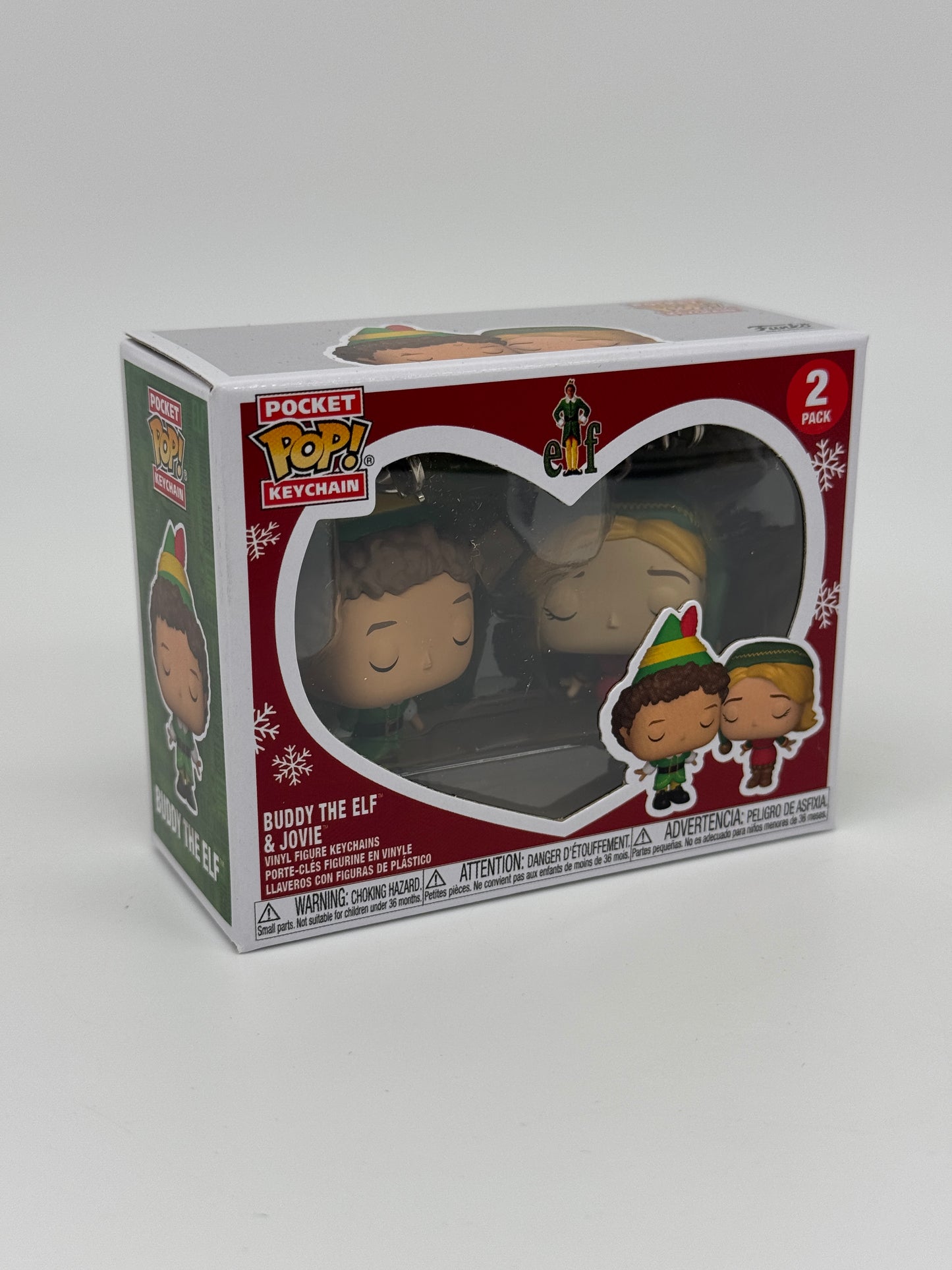 Buddy Der Weihnachtself POP! Vinyl Schlüsselanhänger 2er-Pack Buddy & Jovie 4 cm