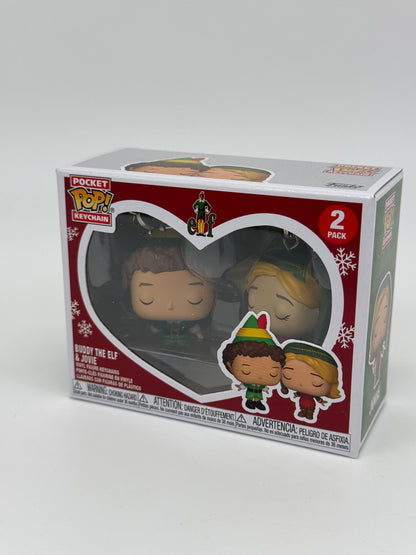 Buddy Der Weihnachtself POP! Vinyl Schlüsselanhänger 2er-Pack Buddy & Jovie 4 cm