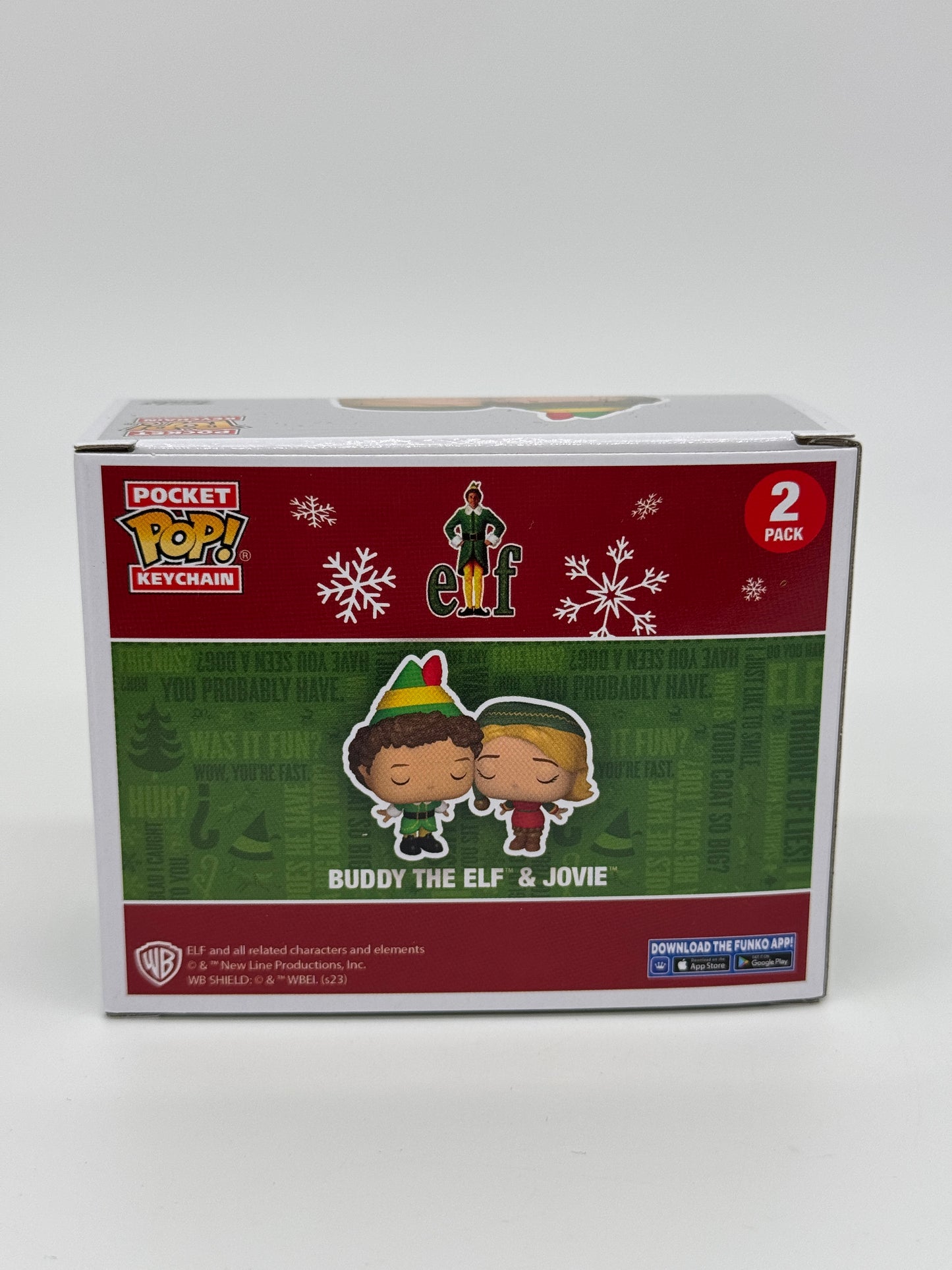 Buddy Der Weihnachtself POP! Vinyl Schlüsselanhänger 2er-Pack Buddy & Jovie 4 cm