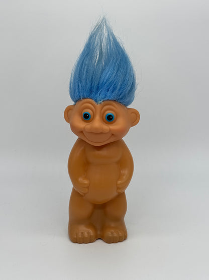 Die Trolls "Badezusatz" Vintage Zaubertroll blau Glückstroll 90er Jahre (volle Flasche)