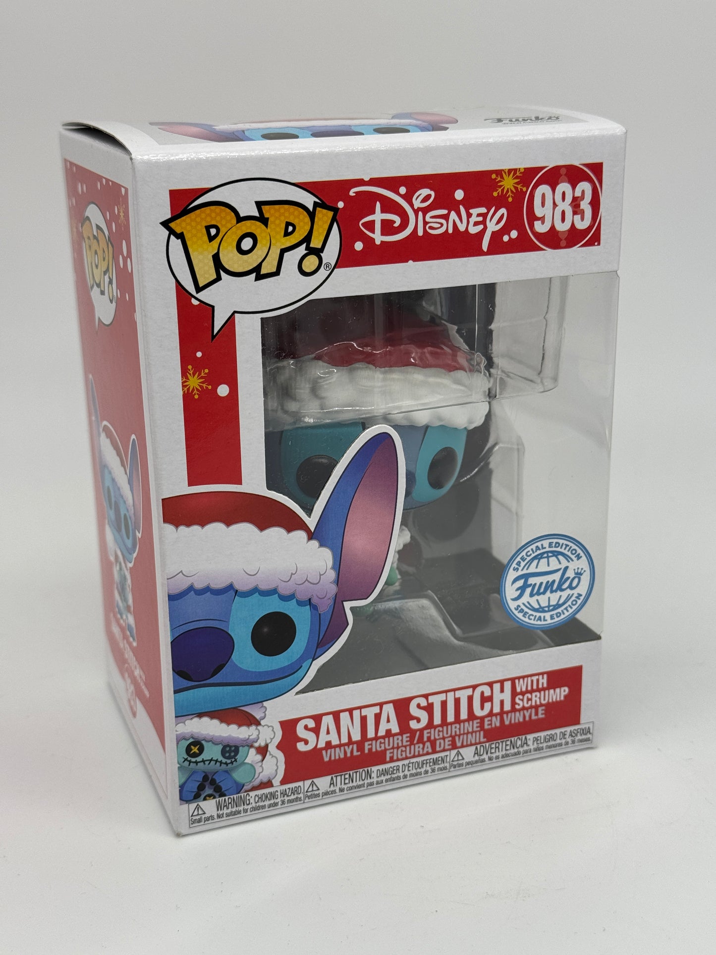 Funko Pop! "Santa Stitch with Scrump" #983 Lilo & Stitch Funko Special Edition (2024)