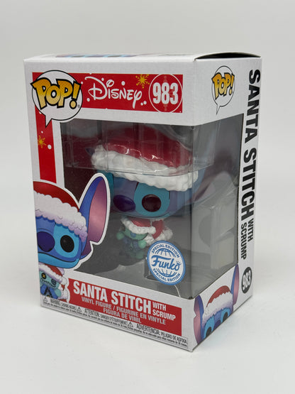 Funko Pop! "Santa Stitch with Scrump" #983 Lilo & Stitch Funko Special Edition (2024)