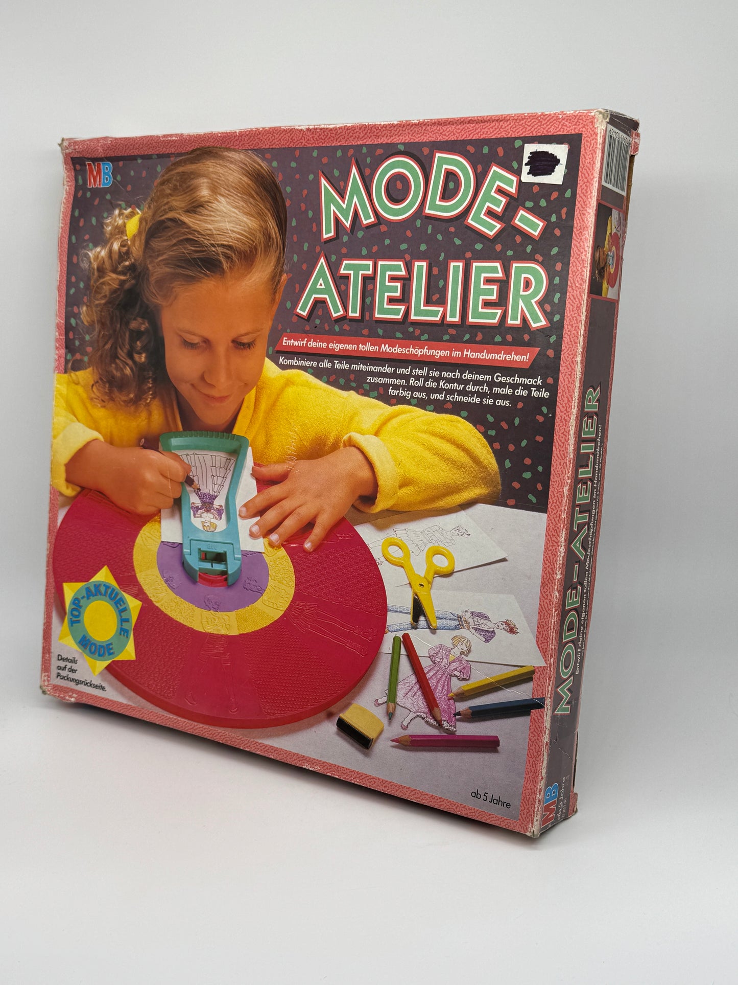 Brettspiel "Mode-Atelier" Entwirf Deine Modeschöpfungen Vintage MB Spiele (1990)