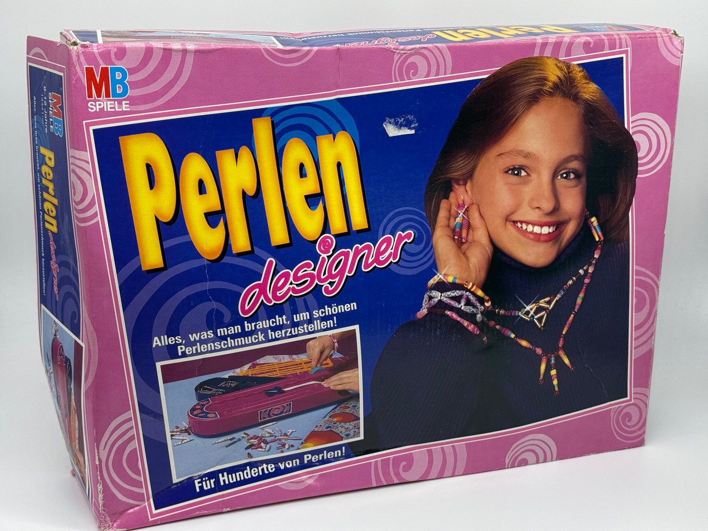 Brettspiel "Perlen Designer" Perlenschmuck Herstellen Vintage MB Spiele (1993)