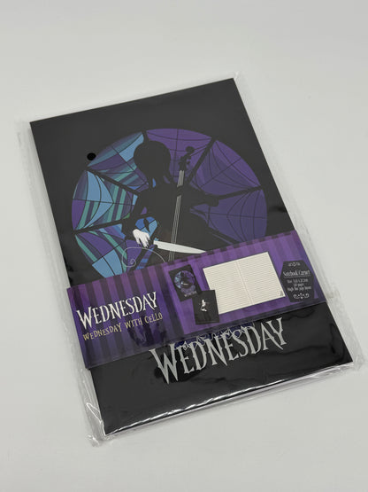 Wednesday "Wednesday mit Cello" Notizbuch Notebook 120 Seiten