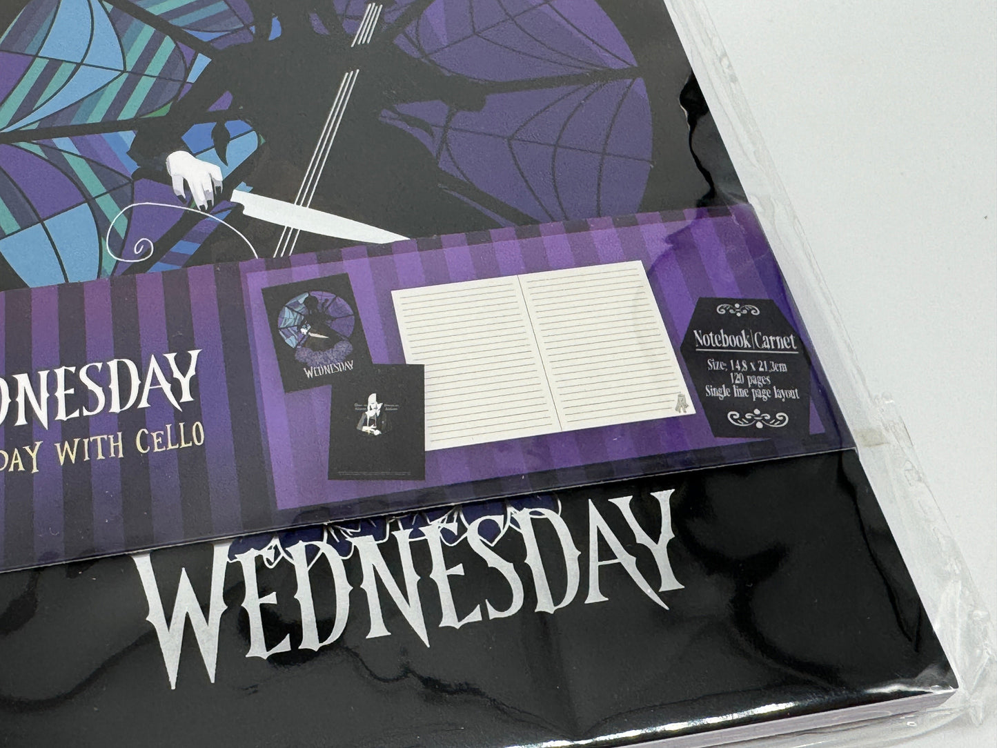 Wednesday "Wednesday mit Cello" Notizbuch Notebook 120 Seiten