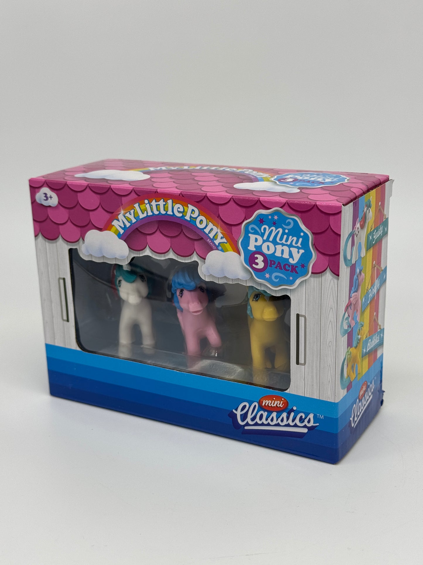 My little Pony Mini Classics "Gusty, Firefly, Bubbles" Mini Pony 3 Pack Vintage Look (2024)