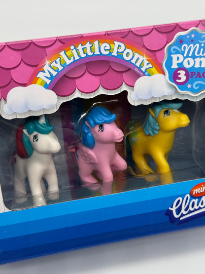 My little Pony Mini Classics "Gusty, Firefly, Bubbles" Mini Pony 3 Pack Vintage Look (2024)