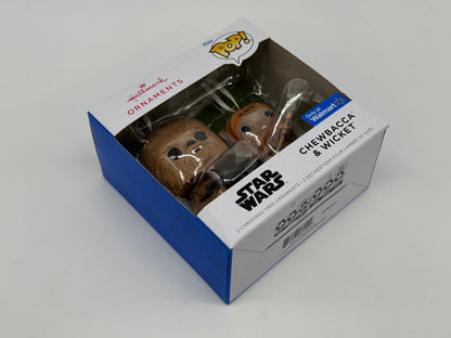 Hallmark Ornaments "Chewbacca & Wicket" Funko Pop! Walmart Exclusive Star Wars (2024)