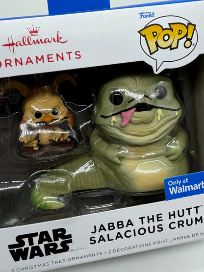 Hallmark Ornaments "Jabba the Hut & Salacious Crumb" Funko Pop! Walmart Exclusive Star Wars (2024)