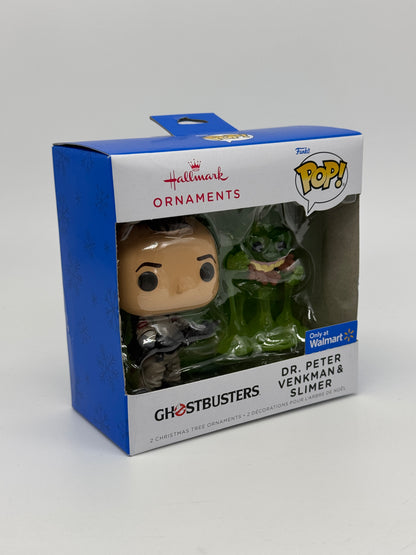 Hallmark Ornaments "Peter Venkman & Slimer" Funko Pop! Walmart Exclusive Ghostbusters (2024)