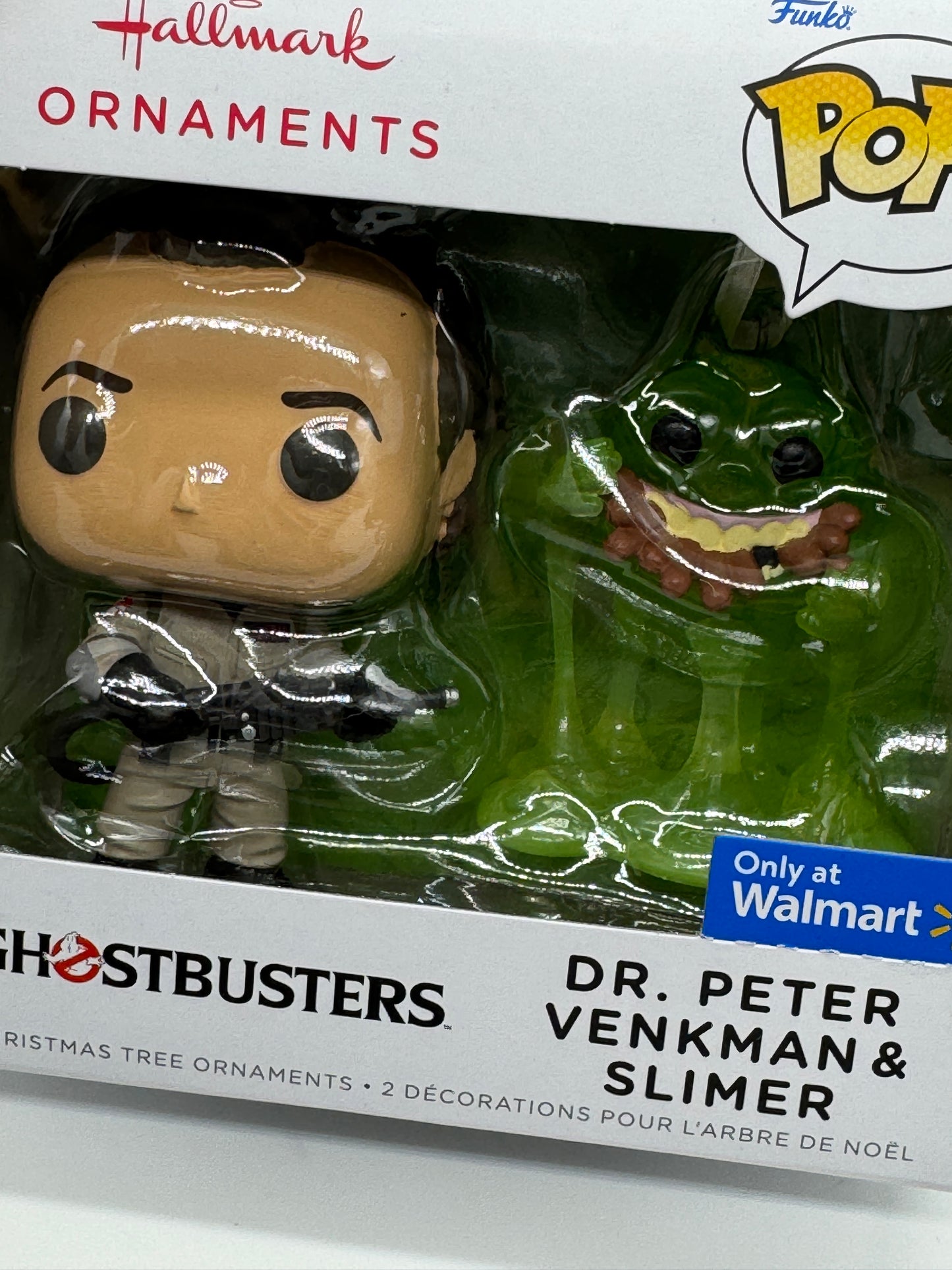 Hallmark Ornaments "Peter Venkman & Slimer" Funko Pop! Walmart Exclusive Ghostbusters (2024)