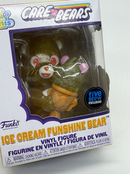 Care Bears Glücksbärchis "Ice Cream Funshine Bear Glitter" Funko Minis Five Below Exclusive (2024)