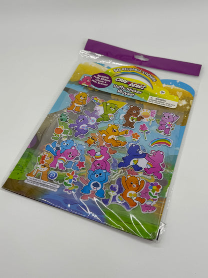 Care Bears "50 Puffy Sticker 3D" wiederverwendbar, Glücksbärchis Puffy Sticker Playset (2024)