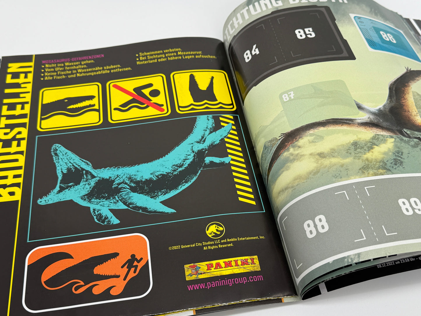 Jurassic World Dominion "Stickeralbum Softcover" Ein neues Zeitalter Panini