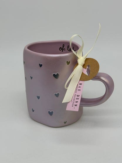 Rae Dunn Tasse "oh la la" Valentinstag Kaffeebecher -213- Artisan Collection by Magenta