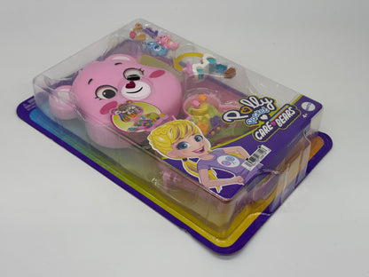 Polly Pocket "Die Glücksbärchi Care Bears" mit Wolkenfahrzeug, Grumpy und Hurrabärchi (2024)