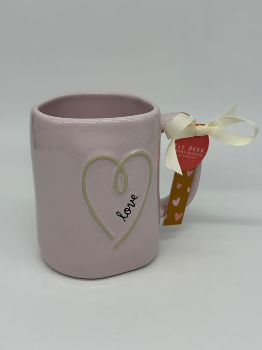 Rae Dunn Tasse "love" Valentinstag Kaffeebecher -181- Artisan Collection by Magenta