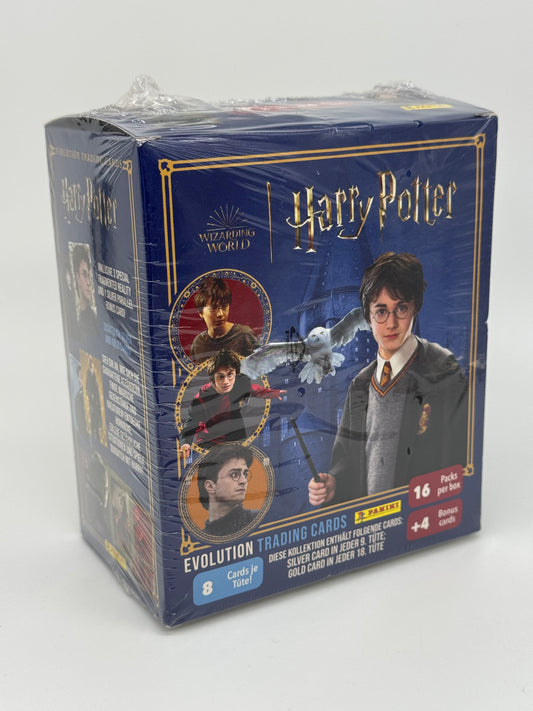 Harry Potter "Evolution Trading Cards" 16 Pack Box + 4 Bonus Karten (8 Karten je Tüte) Panini