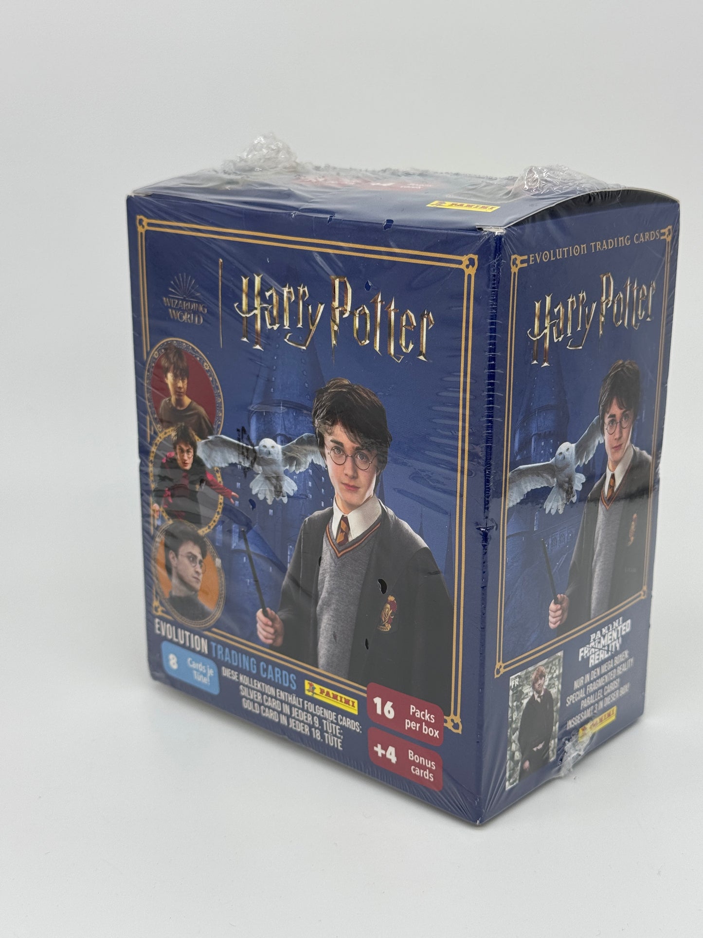 Harry Potter "Evolution Trading Cards" 16 Pack Box + 4 Bonus Karten (8 Karten je Tüte) Panini