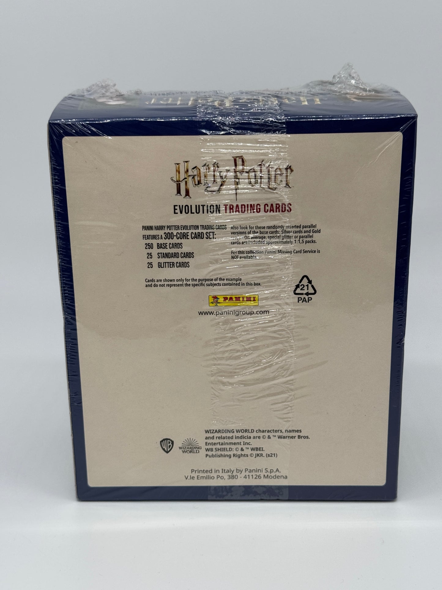 Harry Potter "Evolution Trading Cards" 16 Pack Box + 4 Bonus Karten (8 Karten je Tüte) Panini