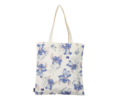 Original Disney Classics "Stitch Surfing" Tragetasche, Tüte, Tote in blau/natur