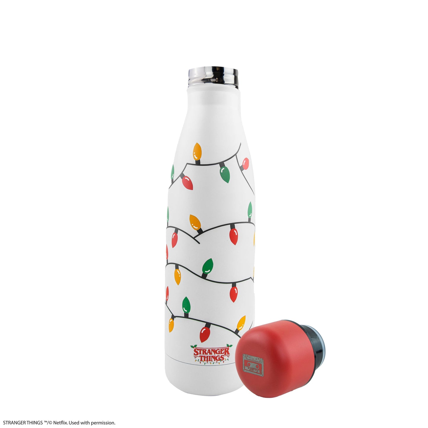 Stranger Things "Trinkflasche - Isolierflasche" Christmas Lichterkette Joyce Byers 500ml