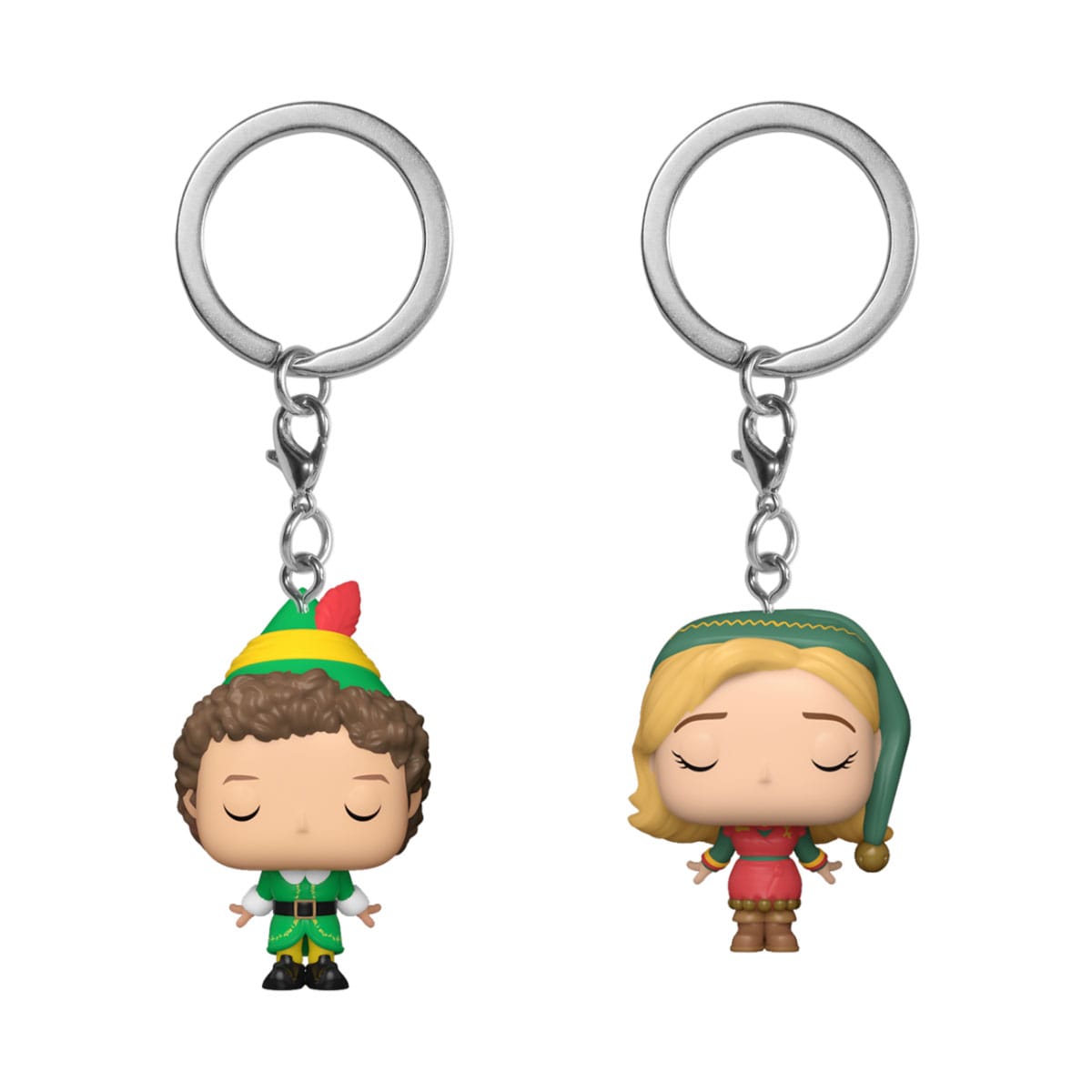 Buddy Der Weihnachtself POP! Vinyl Schlüsselanhänger 2er-Pack Buddy & Jovie 4 cm